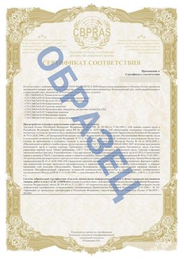 Образец Приложение к СТО 01.064.00220722.2-2020 Курск Сертификат СТО 01.064.00220722.2-2020 